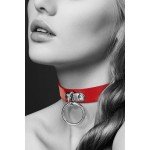 Узкий ошейник (чокер) с кольцом COLLIER FETISH ROUGE - красный Узкий ошейник (чокер) с кольцом COLLIER FETISH ROUGE - красный