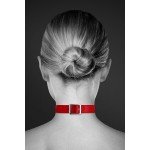 Узкий ошейник (чокер) с кольцом COLLIER FETISH ROUGE - красный Узкий ошейник (чокер) с кольцом COLLIER FETISH ROUGE - красный