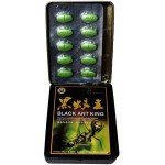 Мужской препарат для потенции Black Ant King Королевский чёрный муравей - зелёные таблетки - 10 шт