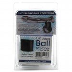 Хомут-утяжка для мошонки на липучке VELCRO BALL STRETCHER - чёрный