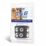 Ремень на член и мошонку Cock Ring With Ball Strap - чёрный