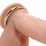 Стальное эрекционное кольцо 5 см Steel Cock Ring - серебристое