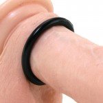 Набор из двух силиконовых колец разного диаметра Silicone Cock Ring Set - чёрные