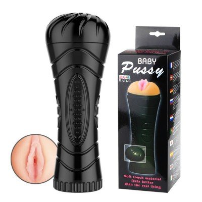 Мастурбатор вагина Baby Pussy в тубе со вставкой из КиберКожи - 24 см