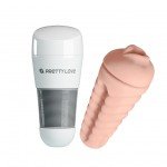 Мастурбатор-ротик в тубе Pretty Love Kitty из материла RealFeel Superskin в белой колбе - 20,5 см Мастурбатор-ротик в тубе Pretty Love Kitty из материла RealFeel Superskin в белой колбе - 20,5 см