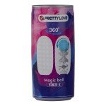 Мастурбатор с вращающимся шариком внутри Magic ball в упаковке-банке - белый - 12 см Мастурбатор с вращающимся шариком внутри Magic ball в упаковке-банке - белый - 12 см