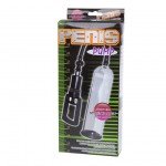 Вакуумная мужская помпа Penis Pump с 4-мя сменными насадками - прозрачная - 19 см