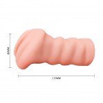 Мастурбатор вагина Crazy Bull Leila с анатомическим внутренним строением - телесный - 13,5 см