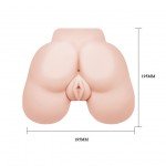 Мастурбатор полуторс вагина-анус с пышной попкой Passion Lady Juicy Peach с вибрацией - телесный