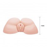 Мастурбатор полуторс вагина-анус с пышной попкой Passion Lady Juicy Peach с вибрацией - телесный