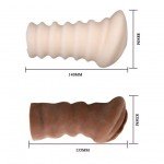 Комплект мастурбаторов-вагин с вибрацией - белая и темнокожая