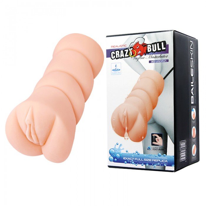 Мастурбатор вагина Crazy Bull 3D Vagina c анатомическим строением и эффектом смазки - телесный - 13,5 см Мастурбатор вагина Crazy Bull 3D Vagina c анатомическим строением и эффектом смазки - телесный - 13,5 см