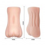 Мастурбатор вагина Crazy Bull с эффектом смазки - телесный - 14 см