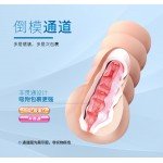Мастурбатор вагина с эффектом смазки Crazy Bull - телесный - 12 см