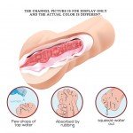 Мастурбатор вагина с эффектом смазки Crazy Bull - телесный - 13 см