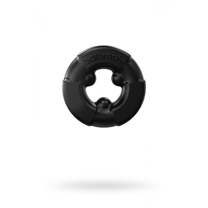 Мягкое эластичное эрекционное кольцо на пенис Bathmate Gladiator - чёрное