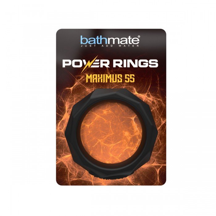 Неэластичное эрекционное кольцо на пенис и мошонку Bathmate Maximus 55 - чёрное Неэластичное эрекционное кольцо на пенис и мошонку Bathmate Maximus 55 - чёрное