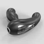 Вибромассажер простаты и промежности с 3 моторами и пультом ДУ Bathmate Prostate Pro - чёрный - 14 см