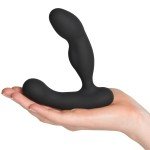 Вибромассажер простаты и промежности с 3 моторами и пультом ДУ Bathmate Prostate Pro - чёрный - 14 см