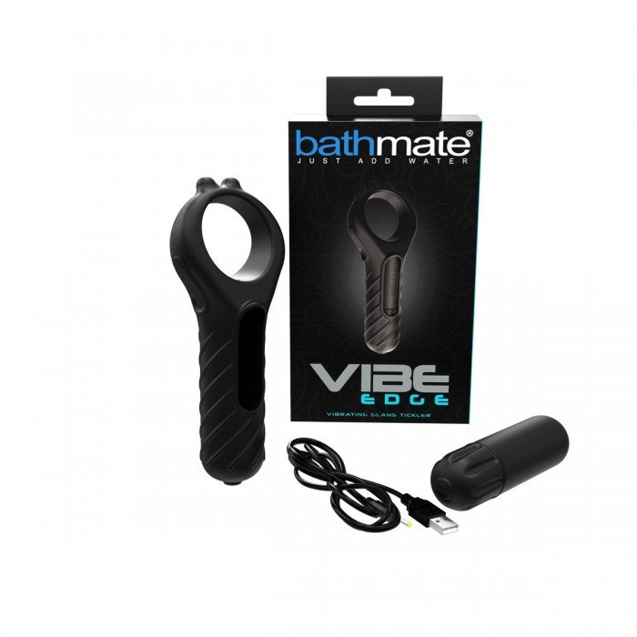 Силиконовое кольцо на головку пениса с вибрацией Bathmate Maximus Edge Vibe - чёрное Силиконовое кольцо на головку пениса с вибрацией Bathmate Maximus Edge Vibe - чёрное