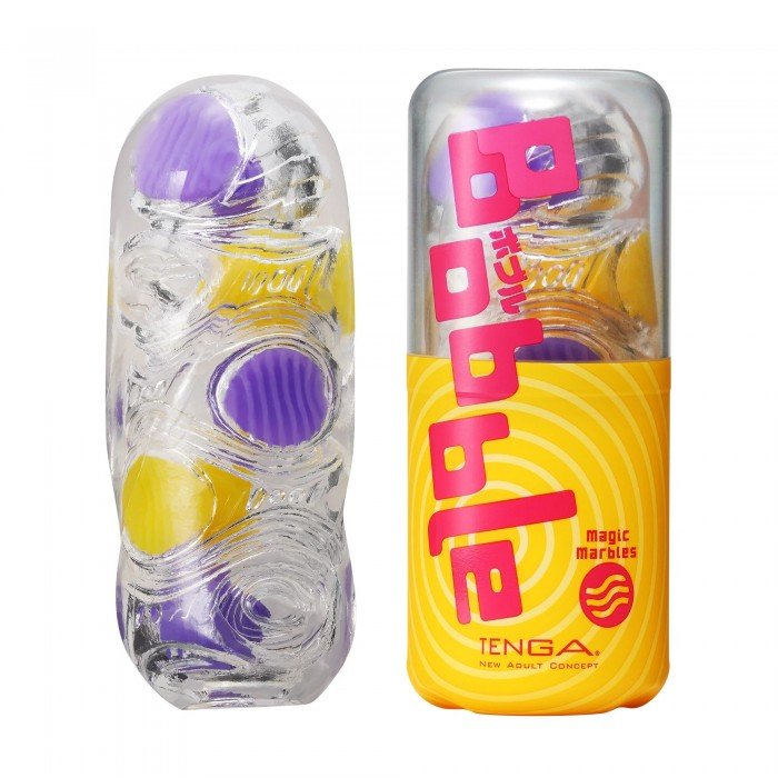 Мастурбатор с подвижными шариками Tenga Bobble Magic Marbles с мягкой стимуляцией - 14 см Мастурбатор с подвижными шариками Tenga Bobble Magic Marbles с мягкой стимуляцией - 14 см