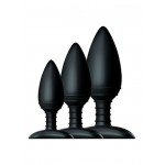 Набор анальных пробок Nexus Butt Plug Trio - чёрный Набор анальных пробок Nexus Butt Plug Trio - чёрный