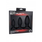 Набор анальных пробок Nexus Butt Plug Trio - чёрный Набор анальных пробок Nexus Butt Plug Trio - чёрный