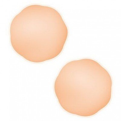 Телесные силиконовые наклейки на соски Nipple Covers Silicone