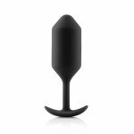 Профессиональная пробка для ношения B-vibe Snug Plug 3 - чёрная -  13 см