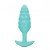 Анальная вибро-пробка с рельефной поверхностью b-Vibe Bump Small - бирюзовая - 11,8 см