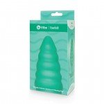 Анальная вибро-пробка с рельефными полосами b-Vibe Twist Large - зеленая - 16 см Анальная вибро-пробка с рельефными полосами b-Vibe Twist Large - зеленая - 16 см