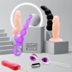 Набор секс-игрушек Baile из 5 предметов и виброэлемента на пульте управления