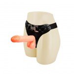 Женский страпон с поясом, украшенным пряжкой Jessica Strap-on - телесный - 18 см Женский страпон с поясом, украшенным пряжкой Jessica Strap-on - телесный - 18 см