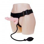 Женский надувной страпон Ultra Harness Sensual Comfort на широких трусиках - 16,5 см Женский надувной страпон Ultra Harness Sensual Comfort на широких трусиках - 16,5 см