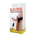 Полый страпон на трусиках с вибрацией Ultra Passionate Harness - 15 см