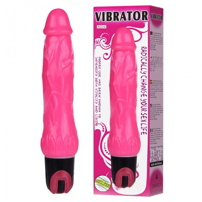 Вибратор реалистичный мультискоростной Vibrator Baile - розовый - 24 см