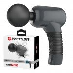 Универсальный вибромассажер для тела и эрогенных зон Pretty Love Magic Gun с мощной вибрацией - чёрный Универсальный вибромассажер для тела и эрогенных зон Pretty Love Magic Gun с мощной вибрацией - чёрный