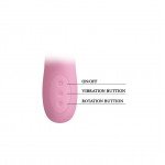 Вибратор-ротатор с волнообразным вращением Pretty Love Truman - розовый - 23,8 см