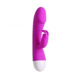 Вибромассажер Pretty Love Will G-spot с клиторальной стимуляцией перезаряжаемый - фиолетовый - 18 см