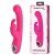 Вибратор-кролик Hi-Tech из премиум силикона с LED-дисплеем Pretty Love Lamar - розовый - 22 см