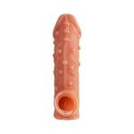 Насадка на фаллос с точками и венками, с отверстием для мошонки Cock Sleeve 002 - размер M - 15,6 см Насадка на фаллос с точками и венками, с отверстием для мошонки Cock Sleeve 002 - размер M - 15,6 см