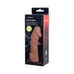 Насадка на фаллос с точками и венками, с отверстием для мошонки Cock Sleeve 002 - размер M - 15,6 см Насадка на фаллос с точками и венками, с отверстием для мошонки Cock Sleeve 002 - размер M - 15,6 см