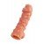 Насадка на фаллос с бугорками и отверстием для мошонки Cock Sleeve 003 - размер M - 15,6 см