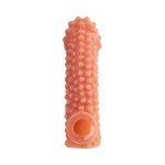 Насадка на фаллос с бугорками и отверстием для мошонки Cock Sleeve 004 - размер M - 15,6 см Насадка на фаллос с бугорками и отверстием для мошонки Cock Sleeve 004 - размер M - 15,6 см