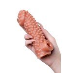 Насадка на фаллос с бугорками и отверстием для мошонки Cock Sleeve 004 - размер M - 15,6 см Насадка на фаллос с бугорками и отверстием для мошонки Cock Sleeve 004 - размер M - 15,6 см