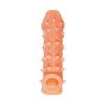 Насадка на фаллос с пупырышками и отверстием для мошонки Cock Sleeve 005 - размер L - 17,6 см Насадка на фаллос с пупырышками и отверстием для мошонки Cock Sleeve 005 - размер L - 17,6 см