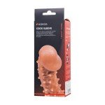 Насадка на фаллос с пупырышками и отверстием для мошонки Cock Sleeve 005 - размер L - 17,6 см Насадка на фаллос с пупырышками и отверстием для мошонки Cock Sleeve 005 - размер L - 17,6 см