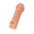 Насадка на фаллос с бугорками и отверстием для мошонки Cock Sleeve 008 - размер М - 15,6 см