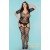 Кэтсьюит с имитацией чулок и доступом Spicy Sexy Body - Size free - чёрный