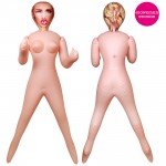 Надувная секс кукла с 3-мя отверстиями ЕЛИЗАВЕТА - телесная - 155 см
